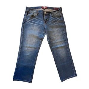 Lucky Brand Jeans Women's Sz 8 29 Mid Rise Sweet Crop Blue Light Wash De…